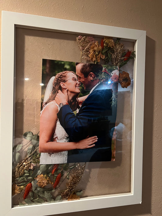 Wedding Pressed Flower Frame